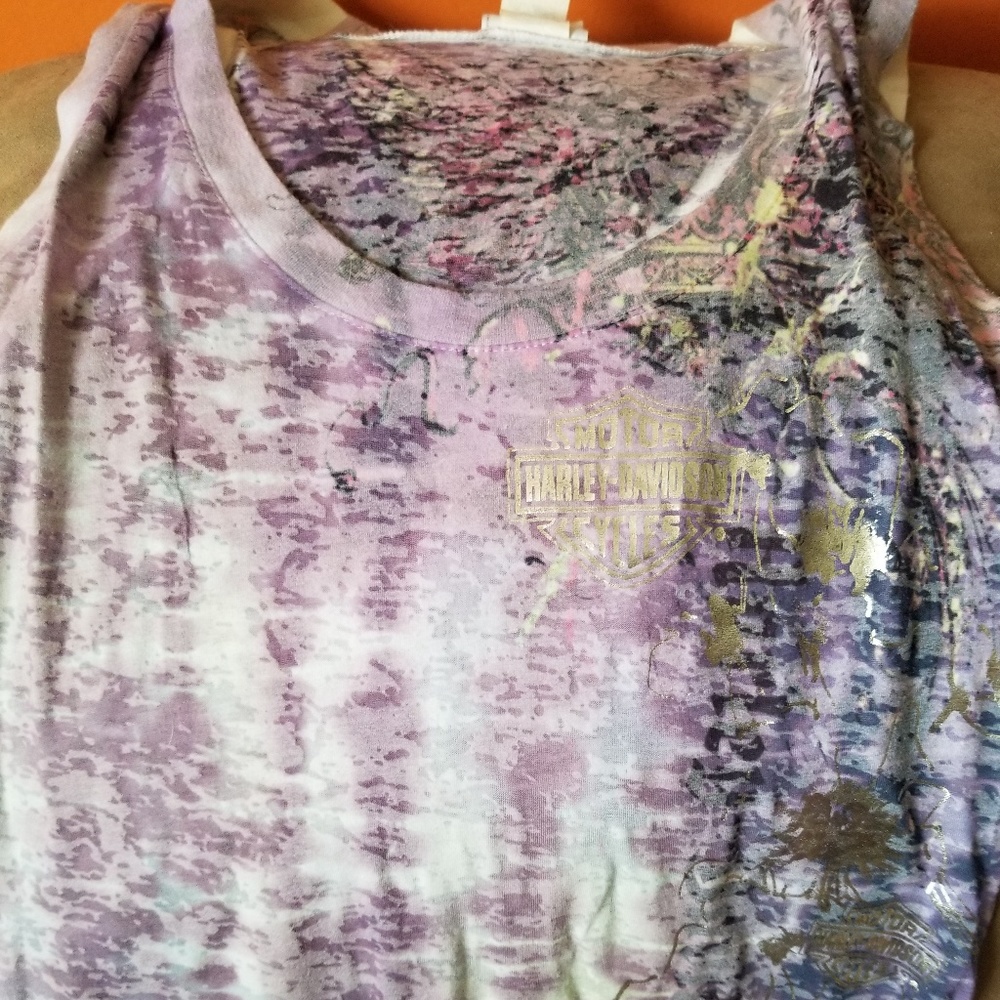 Womens Harley Davidson burnout tank